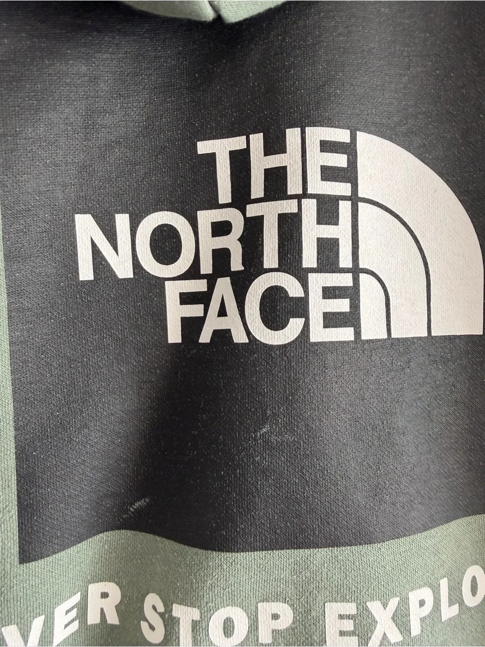 The North Face Men's Sage Green Crewneck Hoodie